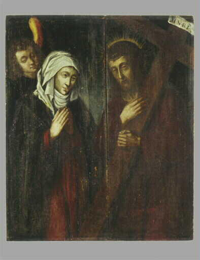 La Vierge et le Christ portant sa croix