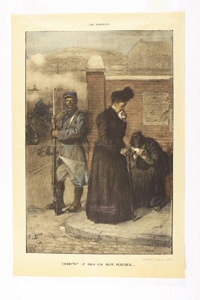 Derrière le mur, on peut pleurer ... [titre factice]