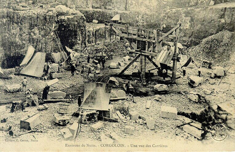 Environs de Nuits. - CORGOLOIN. - Une vue des Carrières