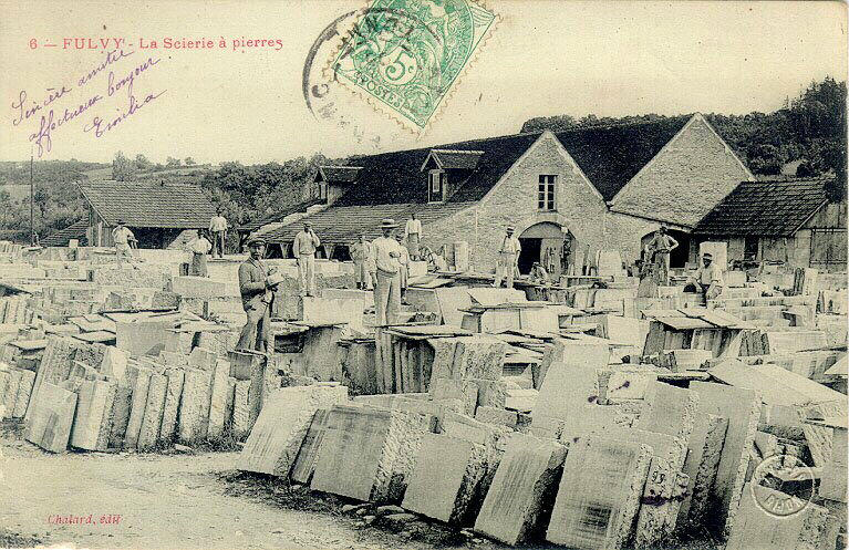Fulvy - La scierie à pierres