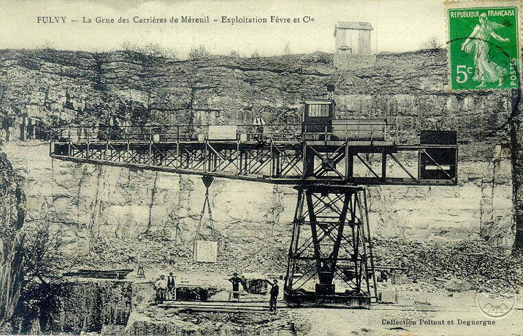 Fulvy - la grue des carrières de Mereuil