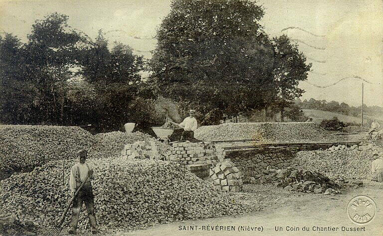 Saint-Réverien - Un coin du chantier Dussert