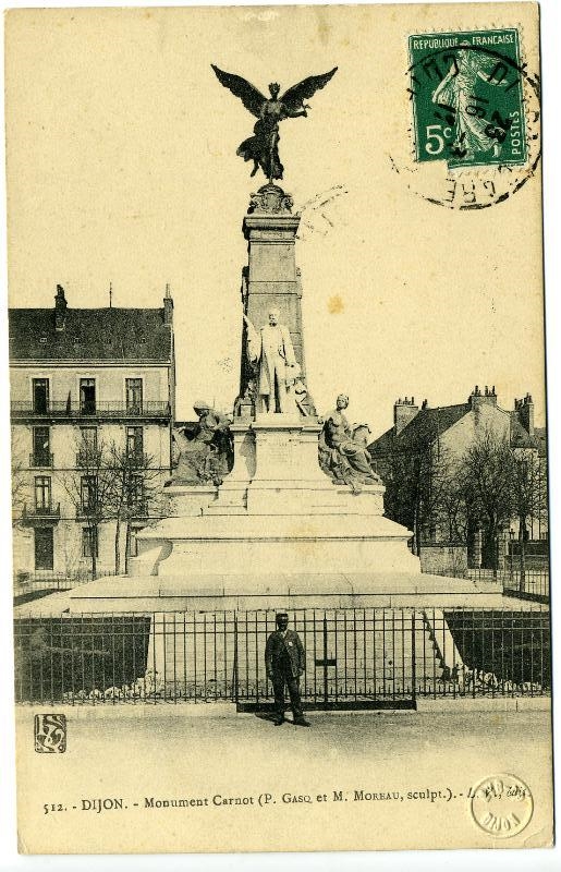 512 - DIJON. Monument Carnot (P. GASCQ et M. MOREAU, sculpt.)