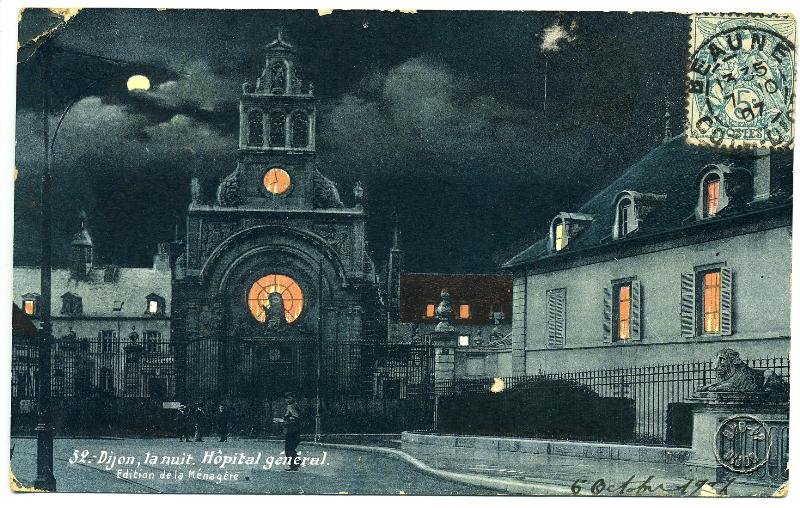 52. Dijon, la nuit. Hôpital général.