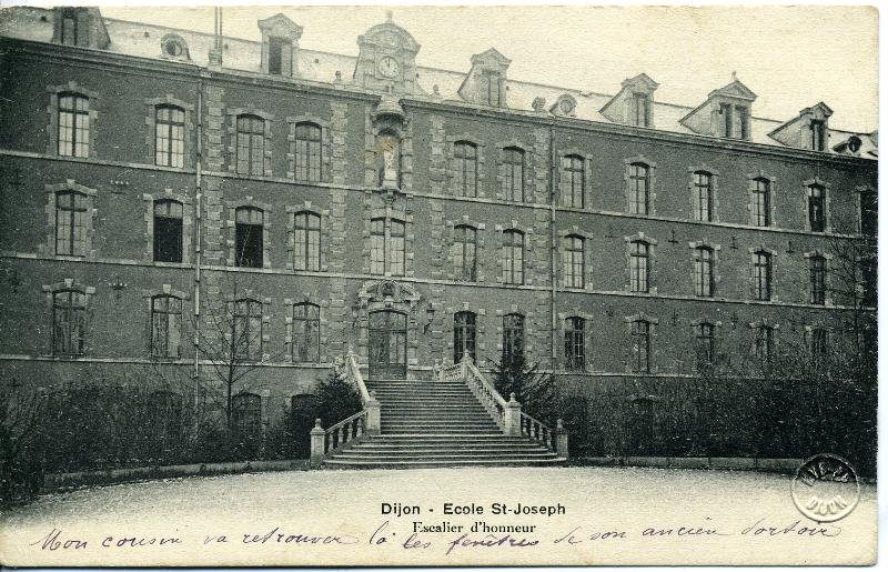 Dijon - Ecole St-Joseph / Escalier d'honneur