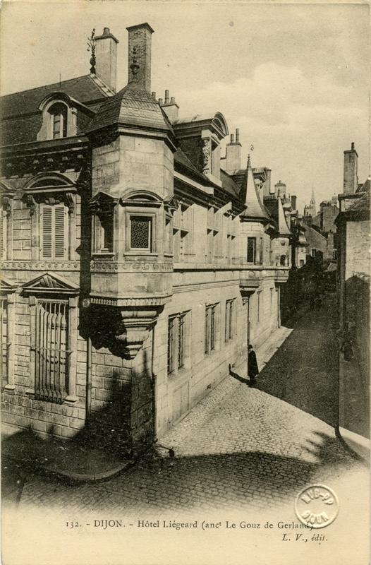 132. - DIJON. - Hôtel Liégeard (anct Le Gouz de Gerland) L. V., édit.