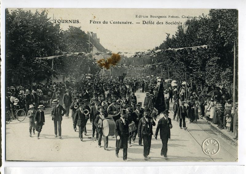 TOURNUS. Fêtes du Centenaire. - Défilé des Sociétés