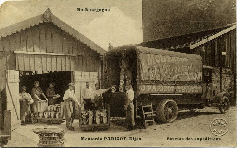 Moutarde J. Parizot / DIJON / J. PARIZOT MOUTARDE / DE DIJON