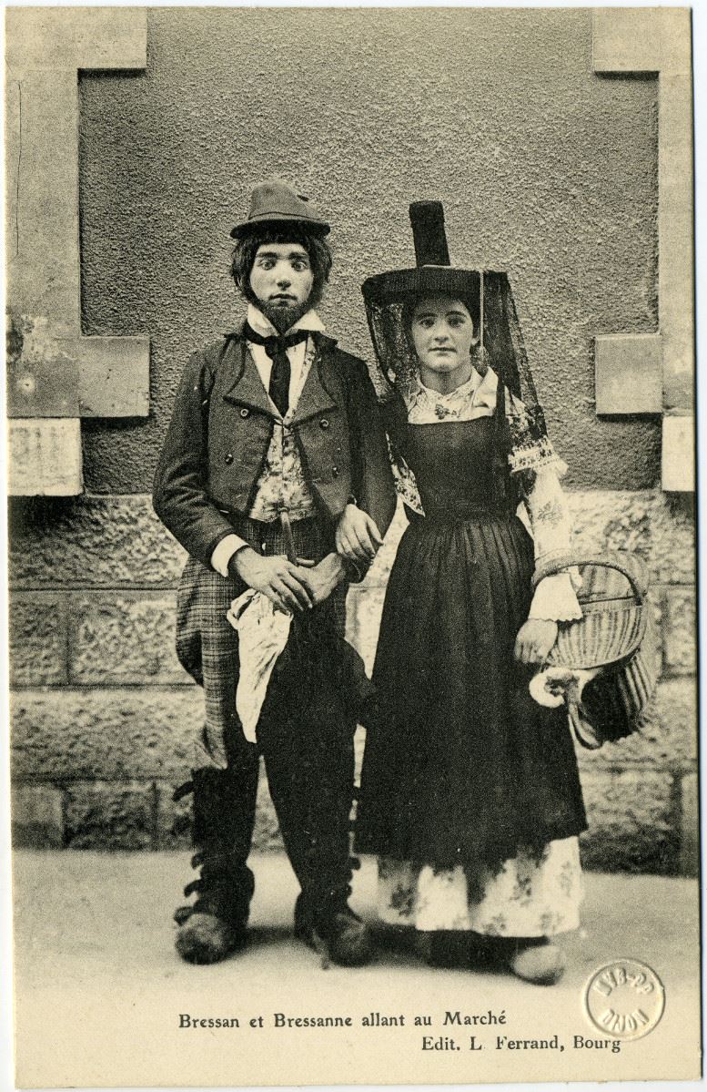 Bressan et Bressane allant au Marché