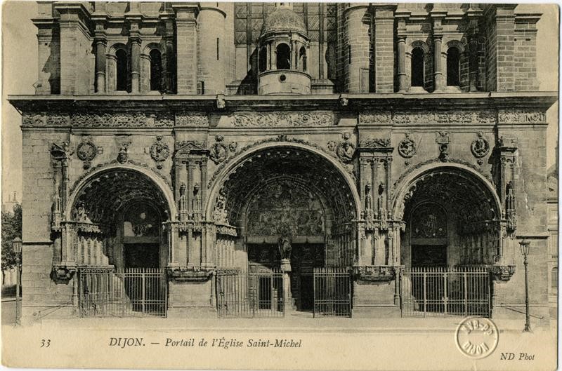 33 DIJON. - Portail de l'Eglise Saint-Michel