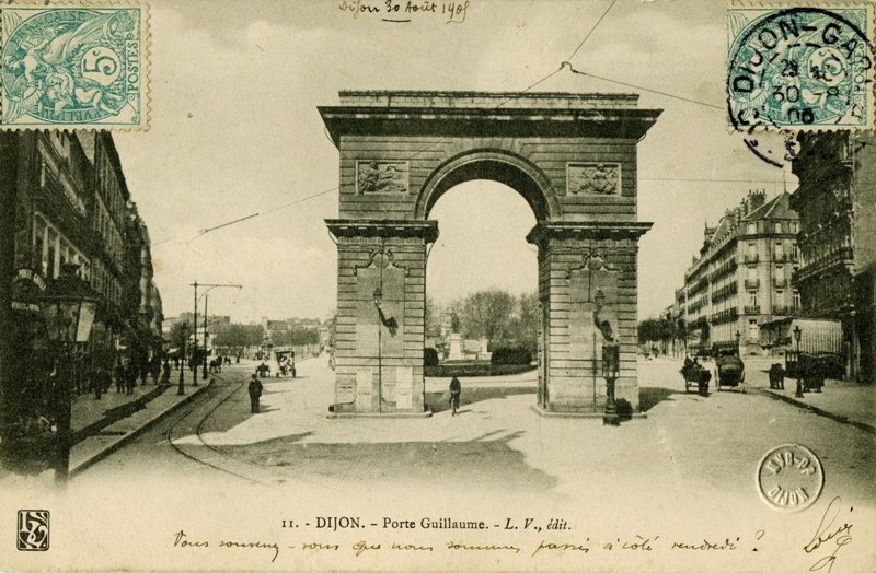 11. - DIJON. - Porte Guillaume. - L.v., édit.