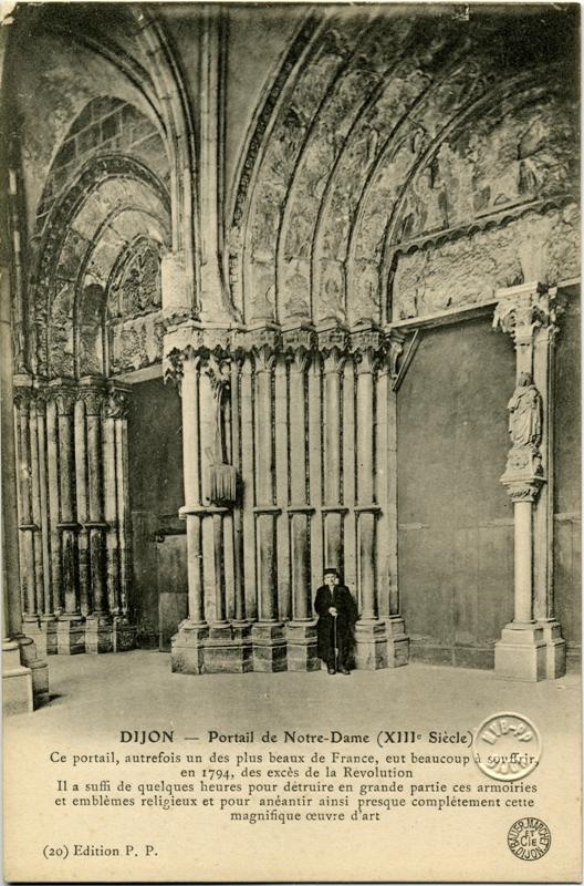 DIJON - Portail de Notre-Dame (XIIIe siècle)