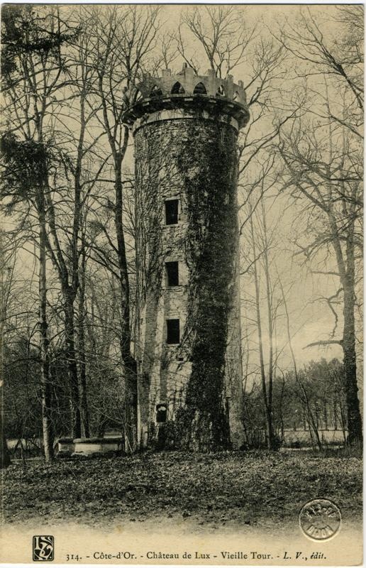 314. - Côte-d'Or. - Château de Lux - Vieille Tour. - L. V., édit.