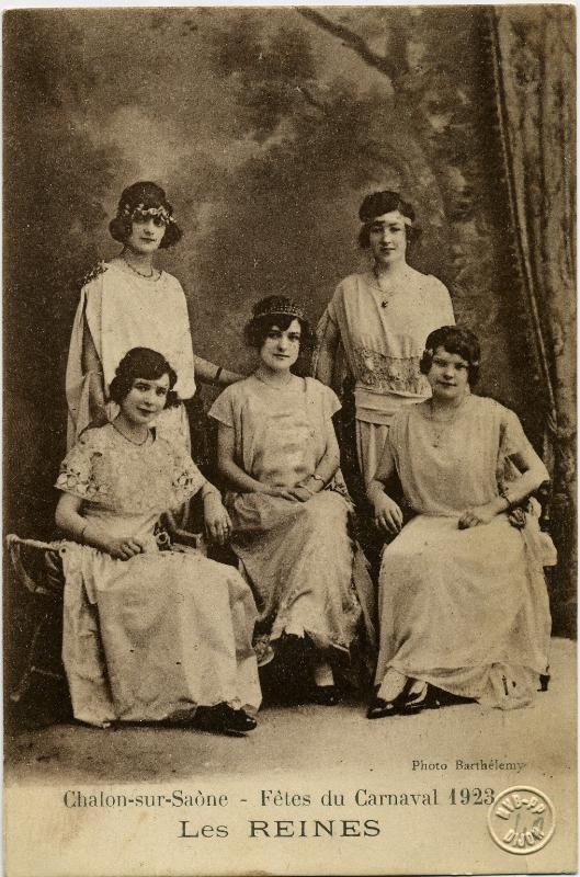 Chalon-sur-Saône - Fêtes du Carnaval 1923 / Les REINES