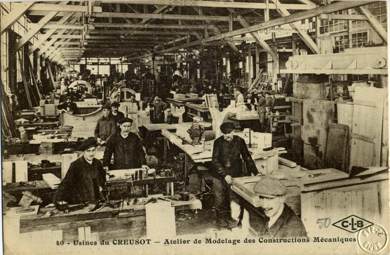 40 - Usines du CREUSOT - Atelier de Modelage des Constructions Mécaniques