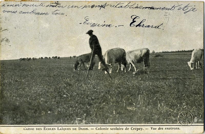 CAISSE DES ECOLES LAÏQUES DE DIJON. - Colonie scolaire de Crépey. - Vue des environs.
