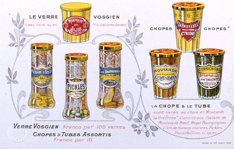 LE VERRE VOSGIEN / n'est livré qu'en Moutarde seulement