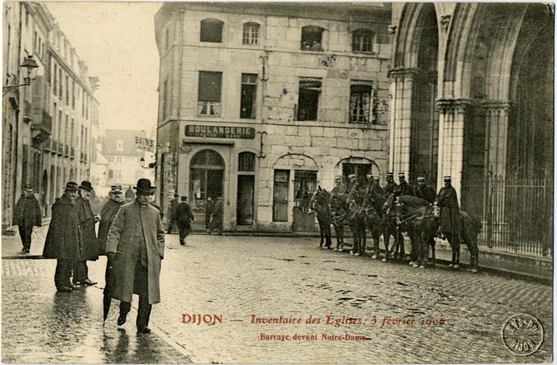 DIJON - Inventaire des Eglises, 3 février 1906