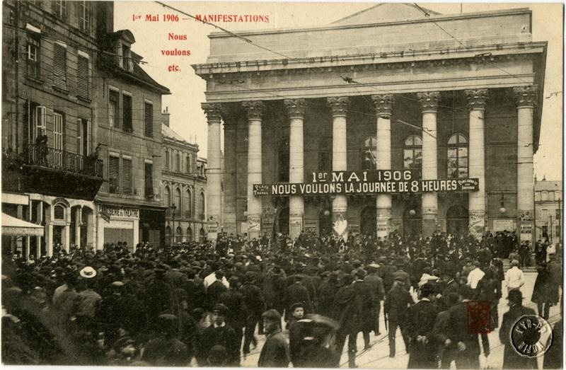 1er Mai 1906 - Manifestations : nous voulons etc.