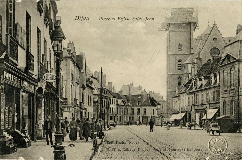 Dijon Place et Eglise Saint-Jean