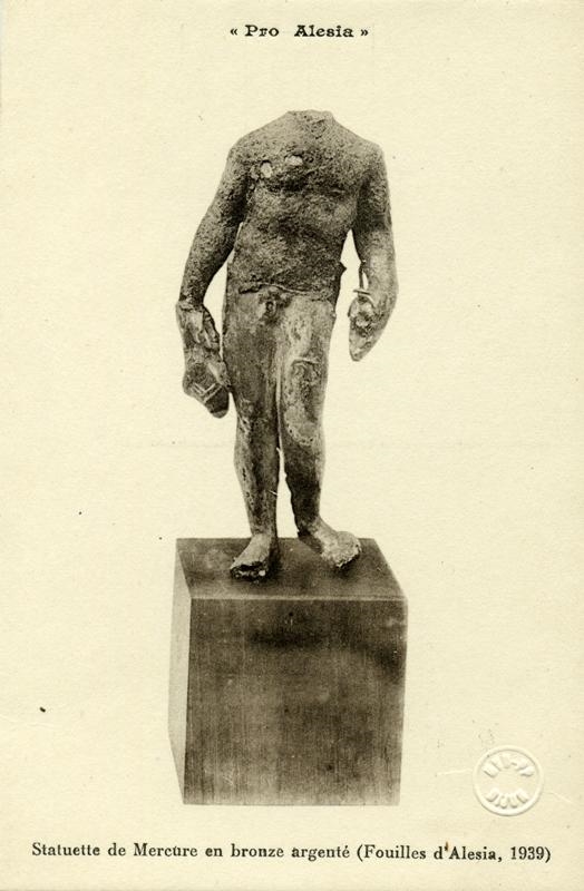 Statuette de Mercure en bronze argenté