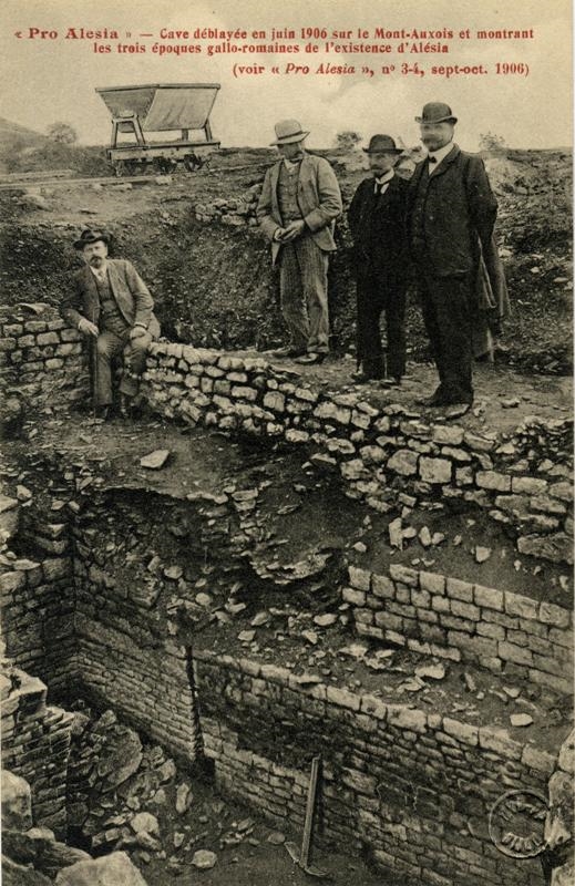 Cave déblayée en juin 1906