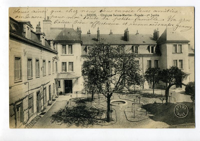 1. - DIJON. - Clinique Sainte-Marthe - Façade - 1er Jardin