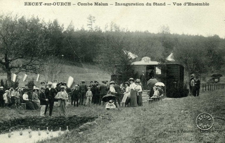 RECEY-sur-OURCE - Combe Melun - Inauguration du Stand - Vue d'Ensemble / Edition J. Penotet - Cliché R G