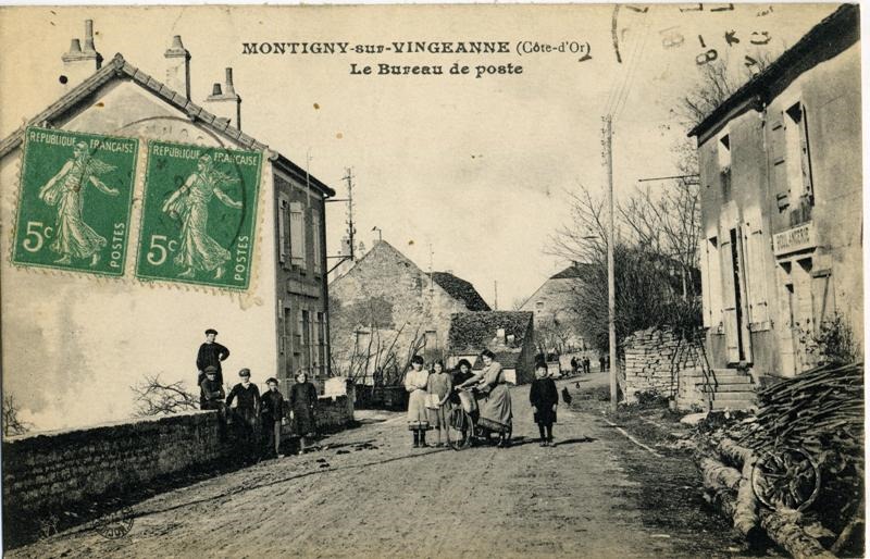 MONTIGNY-sur-VINGEANNE (Côte-d'Or) / Le Bureau de poste