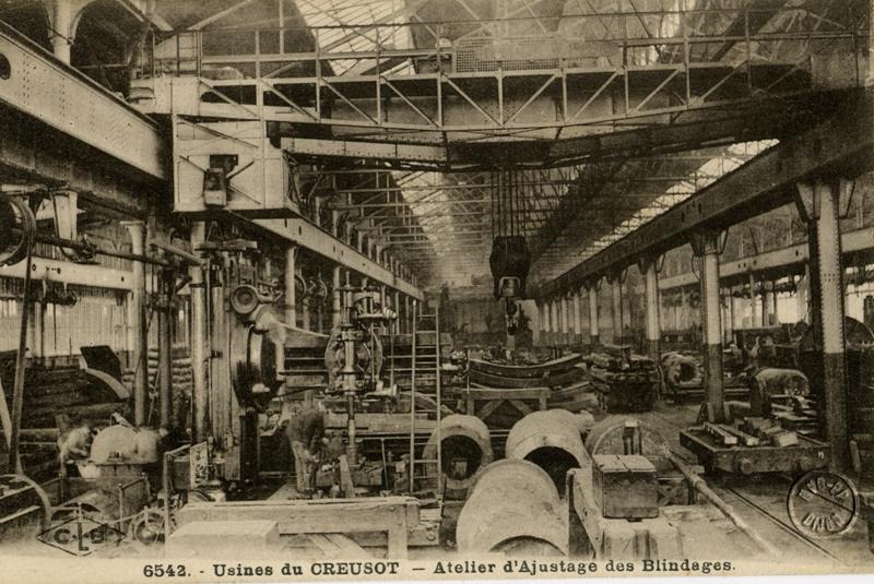 6542. - Usines du CREUSOT. - Atelier d'Ajustage des Blindages