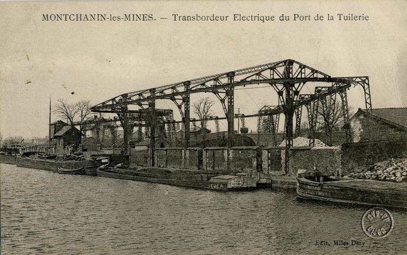 MONTCHANIN-les-MINES. - Transbordeur Electrique du Port de la Tuilerie