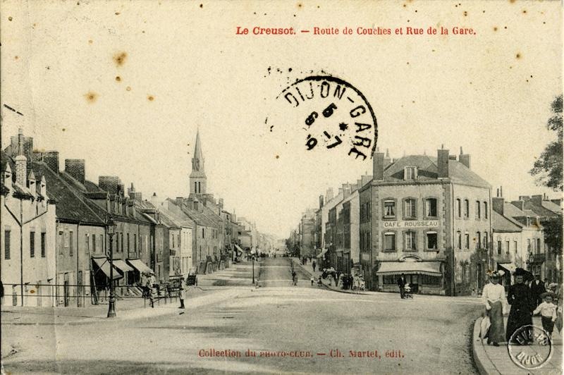 Le Creusot - Route de Couches et Rue de la Gare