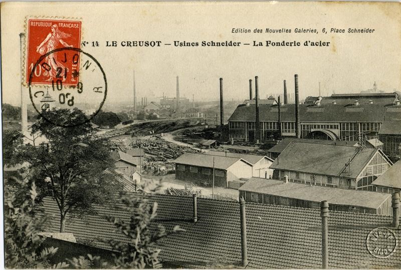 N°14 LE CREUSOT. - Usones Schneider - La Fonderie d'acier