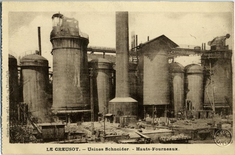 LE CREUSOT. - Usines Schneider. - Hauts-Fourneaux.