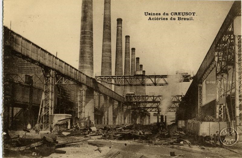 Usines du CREUSOT. / Aciérie du Breuil.