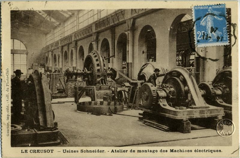 LE CREUSOT. - Usines Schneider - Atelier de montage des Machines électriques