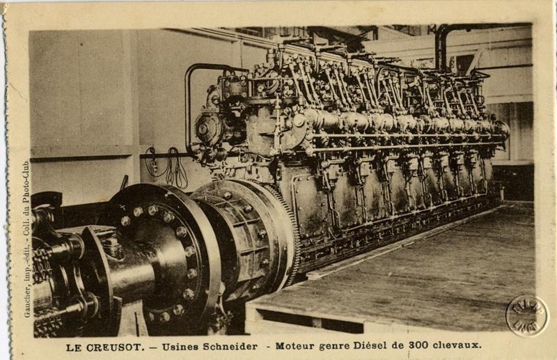 LE CREUSOT. - Usines Schneider - Moteur genre Diésel de 300 Chevaux