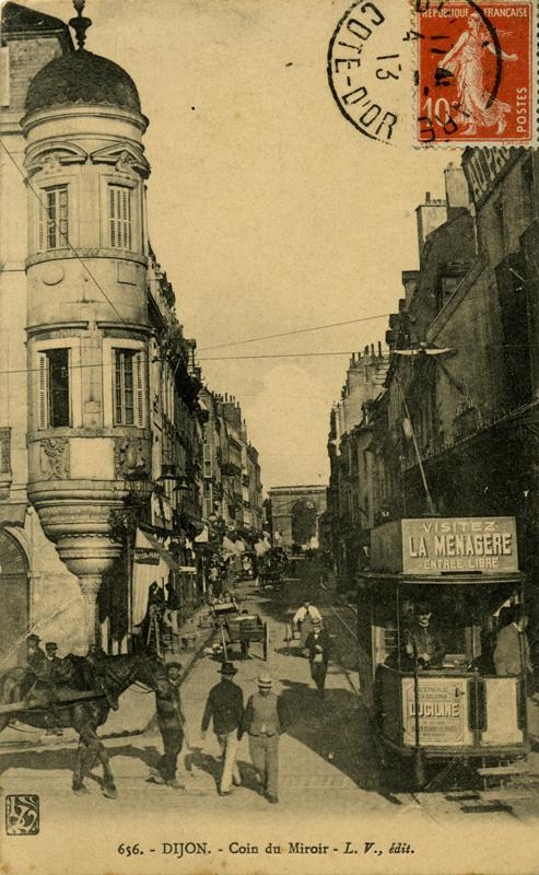 656. - DIJON. - Coin du Miroir - L. V., édit.