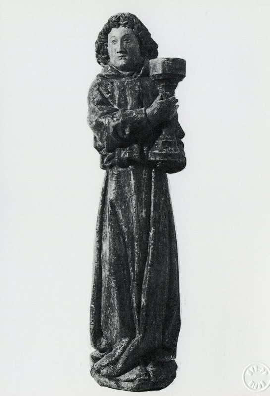 ville de Dijon/Musée d'Art Sacré/Eglise Sainte-Anne/Ange céroféraire en bois/( XV° siècle)/Edition Media Conseil,Dijon.