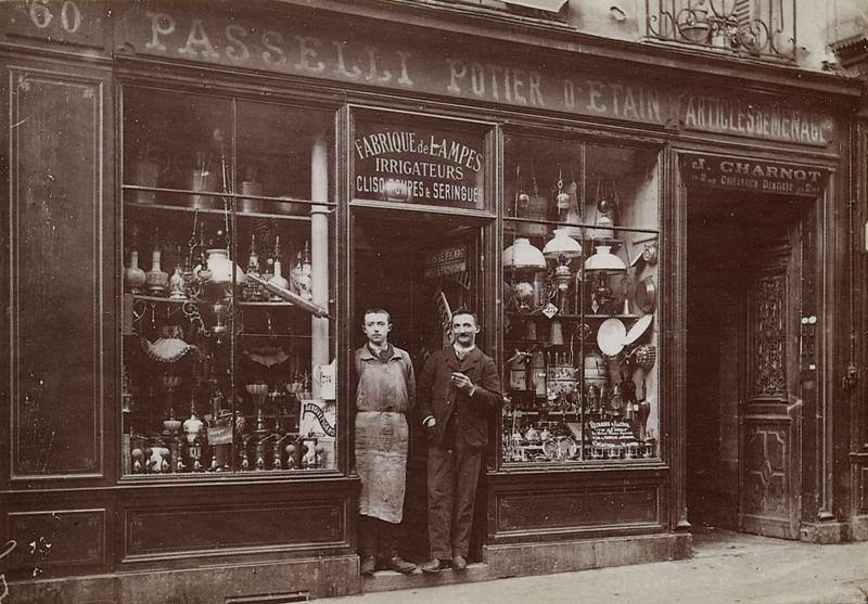PASSELLI,Potier d'Etain,Lampiste/60,rue des Forges-DIJON (1893)/...