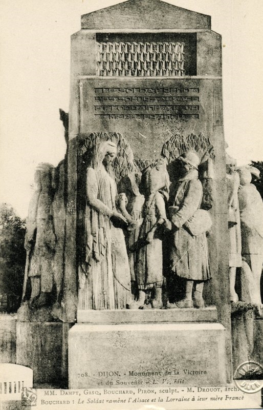 708.-DIJON.-Monument de la Victoire/et du SouvenirTECHpapier ; phototypie ; typographie