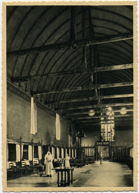 HOTEL-DIEU DE BEAUNE/(Côte-d'Or)/10.-La Grande Salle,vue de l'entrée