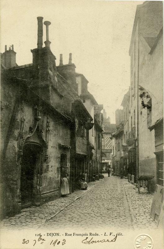 126.-DIJON.-Rue François Rude .-L.V.,édit. 30 9bre 1902 Edouard