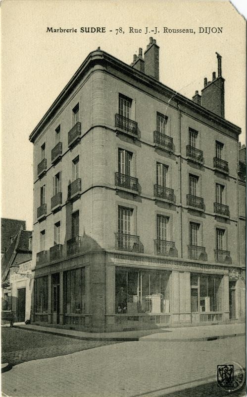 Marbrerie SUDRE ,2 bis rue Auguste Comte/et rue devant les Halles-DIJON