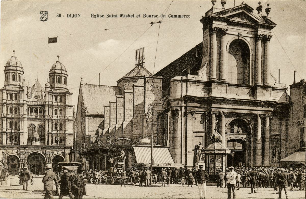 30-DIJON-Eglise Saint-Michel et Bourse du Commerce