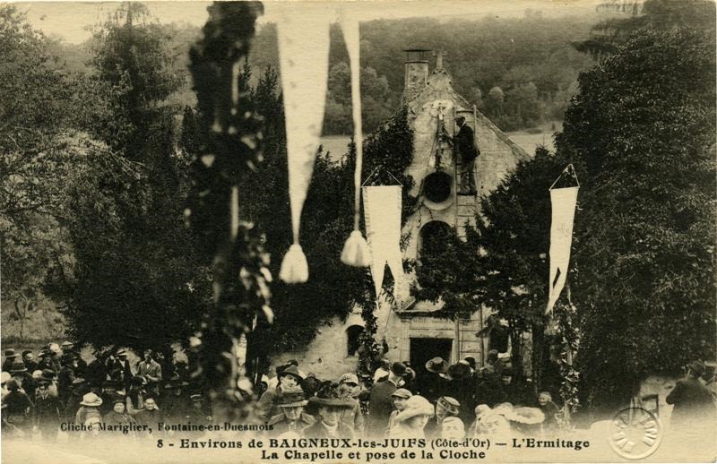 8-Environs de BAIGNEUX-les-JUIFS(Côte-d'Or) - L'Ermitage/La Chapelle et pose de la Cloche