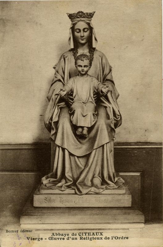 Abbaye de CITEAUX, Vierge -Oeuvre d'un Religieux de l'Ordre //