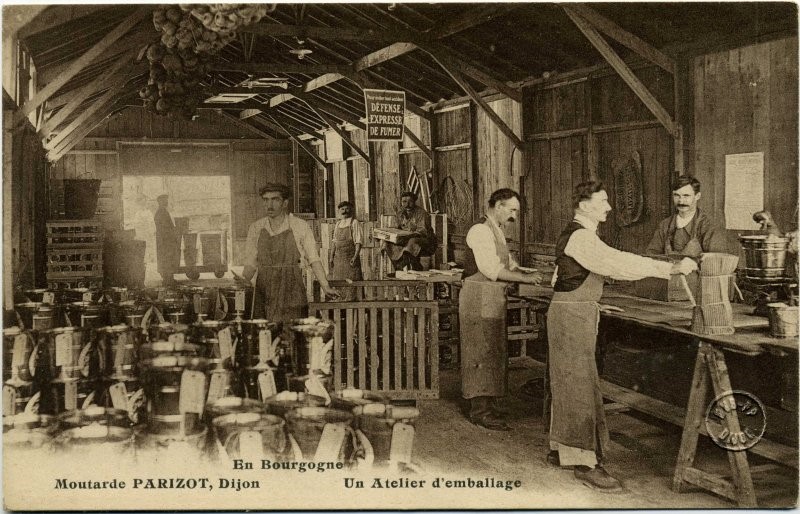 Moutarde Parizot - un atelier d'emballage