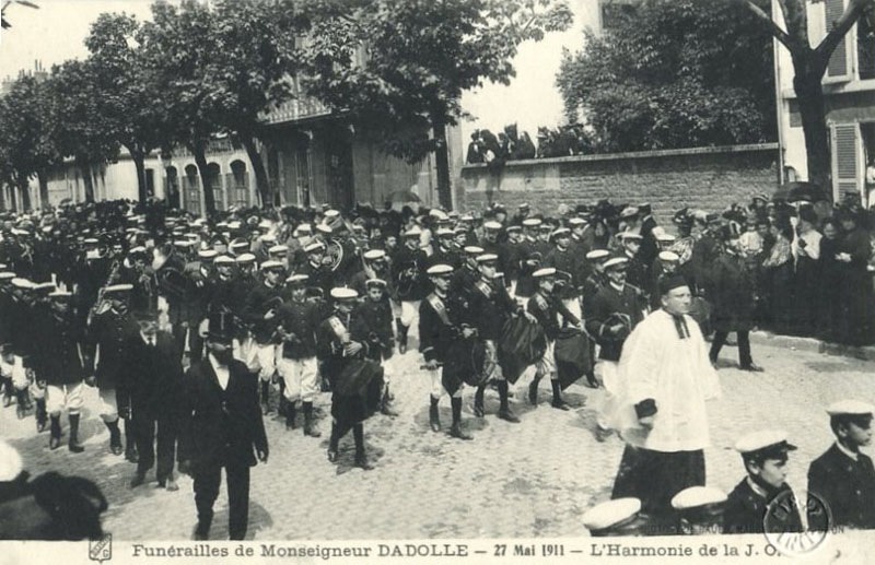 Funérailles de Monseigneur Dadolle - 27 mai 1911 - L'harmonie de la J.O
