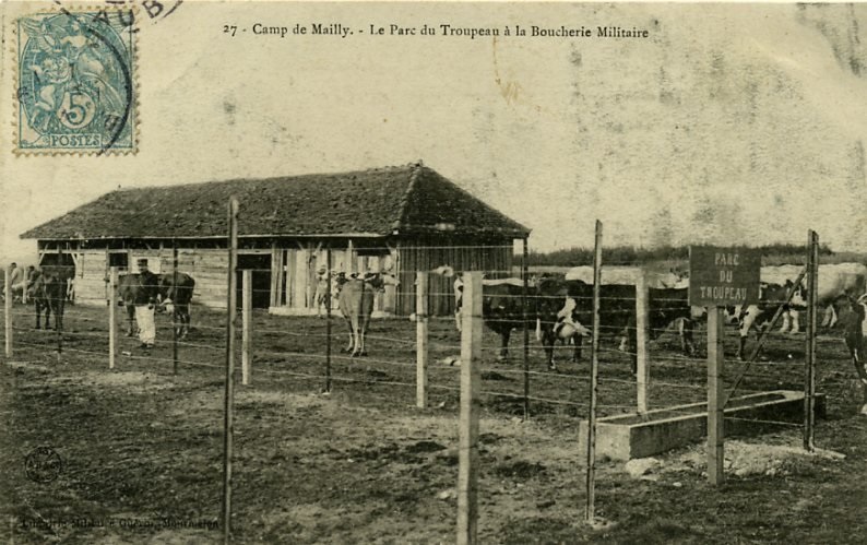 27 - Camp de Mailly - Le Parc du Troupeau à la Boucherie Militaire